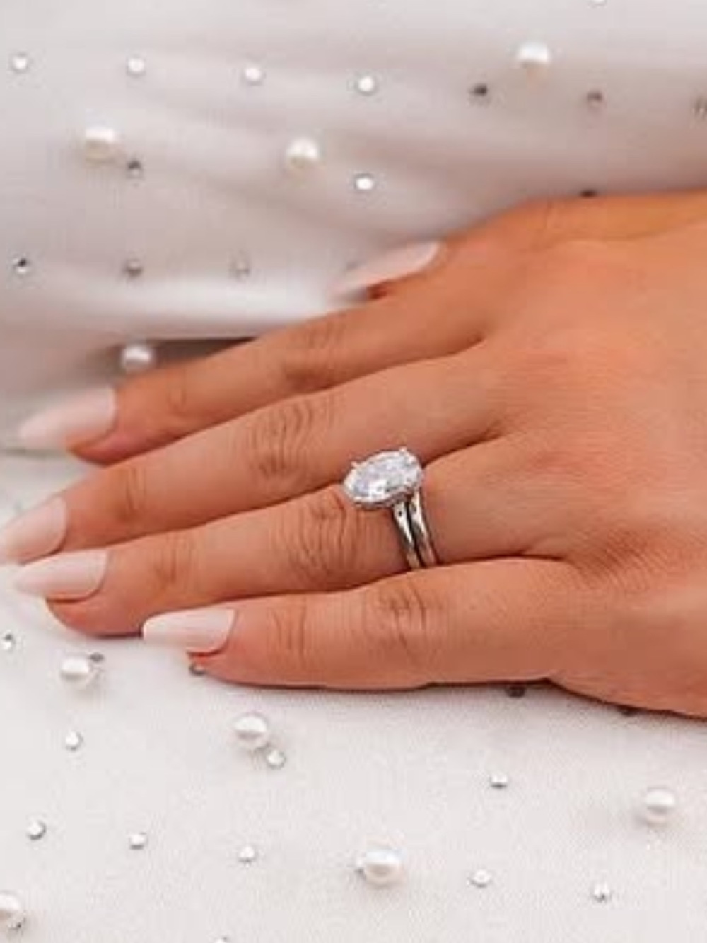 3 carat Cubic Zirconia Solitaire Ring - Women Jewelry